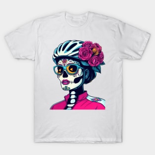 Catrina cycling flowers T-Shirt